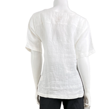 Load image into Gallery viewer, V Neck White  Linen Tunic